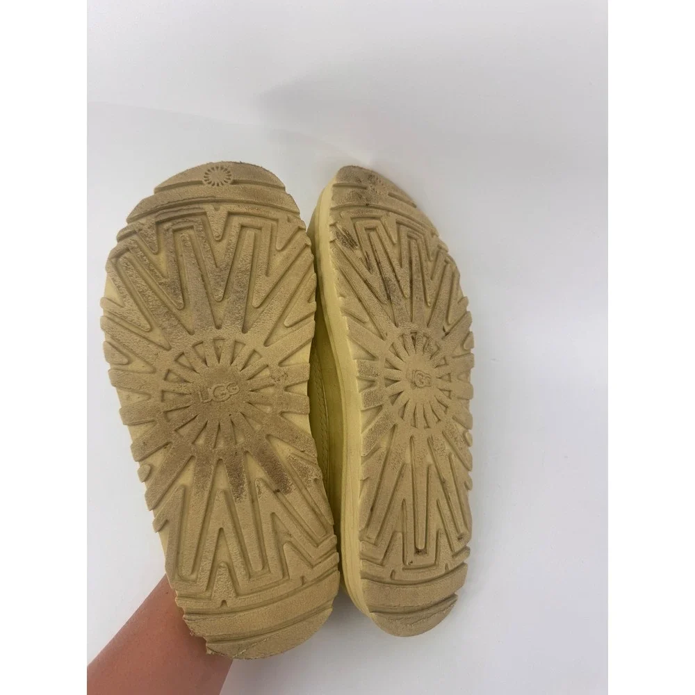 UGG Goldenglow‎ Slide Womens Size 6 Golden Apple Green Platform Sandals 1166513K